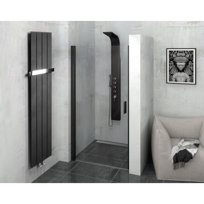Sapho - Scaldasalviette COLONNA 180x29 cm nero