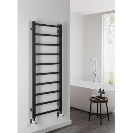 Sapho - Scaldasalviette da bagno METRO DOS 114x40 cm nero opaco