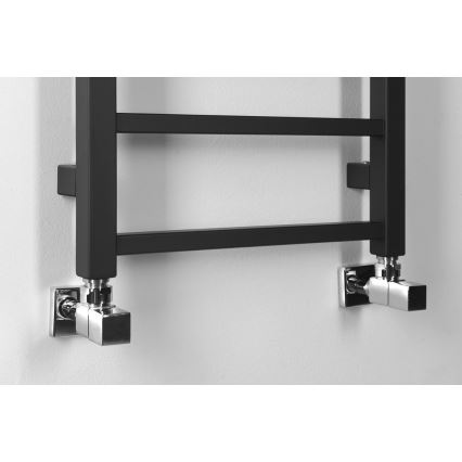 Sapho - Scaldasalviette da bagno METRO DOS 114x40 cm nero opaco