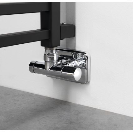 Sapho - Scaldasalviette da bagno METRO SPACE 525W/230V 55x143 cm nero opaco