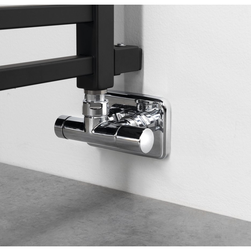 Sapho - Scaldasalviette da bagno METRO SPACE 525W/230V 55x143 cm nero opaco