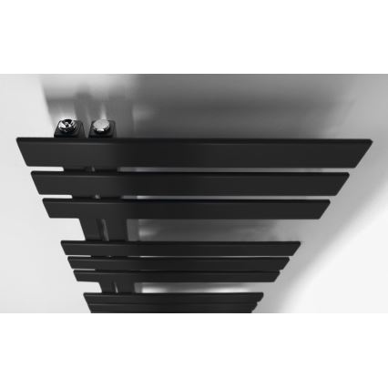 Sapho - Scaldasalviette da bagno SILVANA 561W/230V 50x123 cm nero opaco