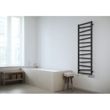 Sapho - Scaldasalviette da bagno ZIG 406W/230V 50x110 cm antracite