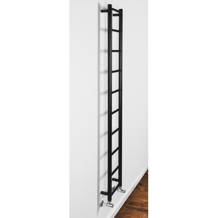 Sapho - Scaldasalviette DINA 168x25 cm nero opaco
