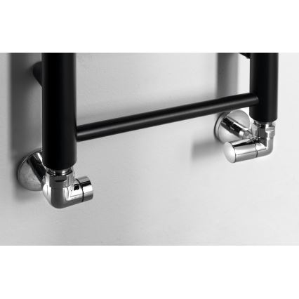 Sapho - Scaldasalviette DINA 335W 30x174 cm nero opaco