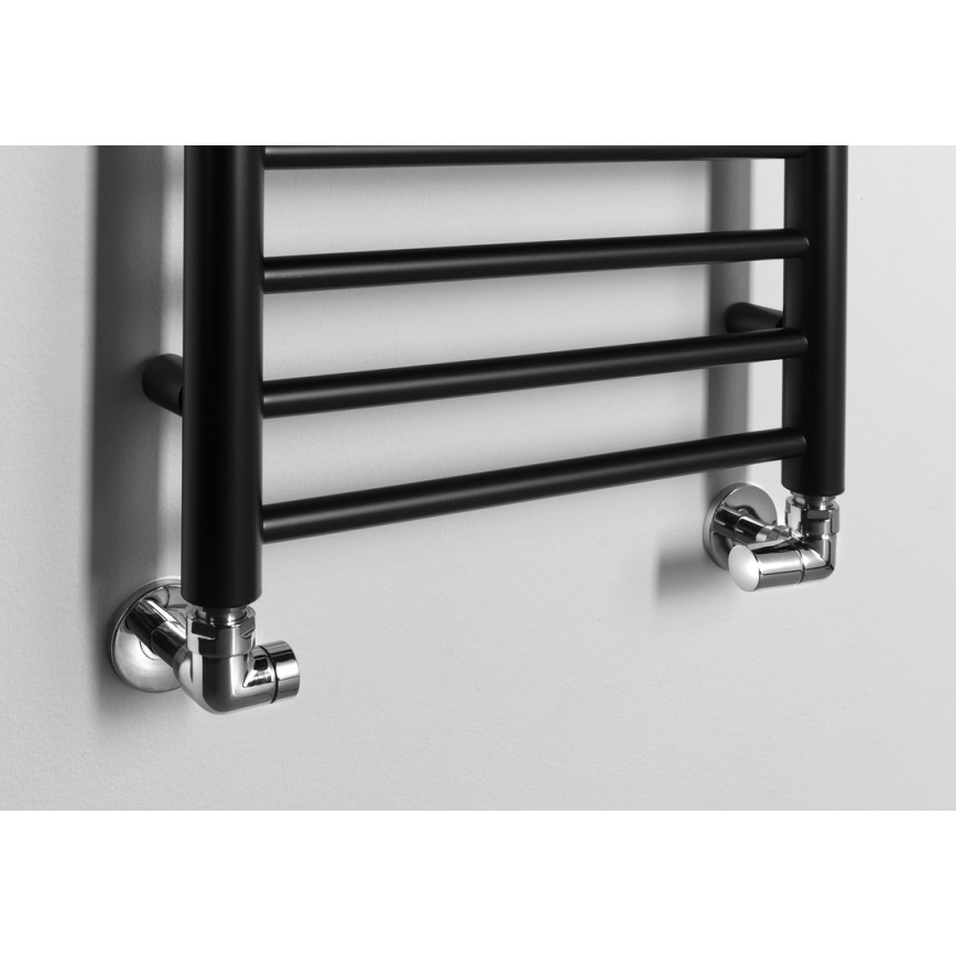 Sapho - Scaldasalviette DINA 477W 40x156 cm nero opaco