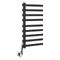 Sapho - Scaldasalviette elettrico ELCOR 128W 92x48 cm nero opaco