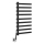 Sapho - Scaldasalviette elettrico ELCOR 128W 92x48 cm nero opaco