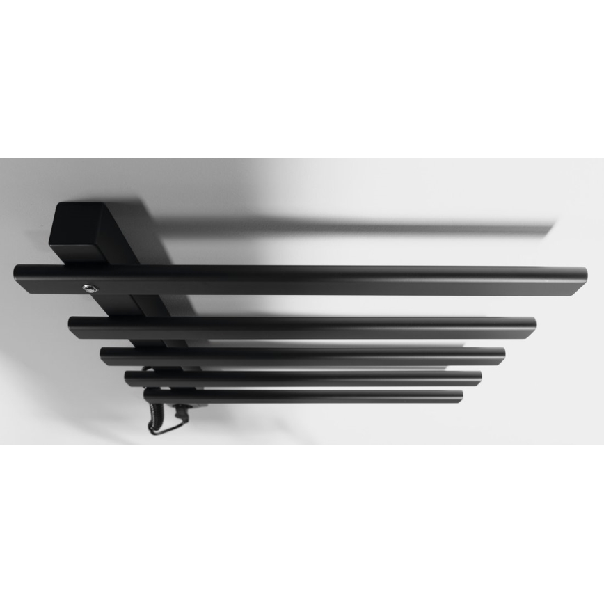 Sapho - Scaldasalviette elettrico ELCOR 63W/230V 48x52 cm nero opaco