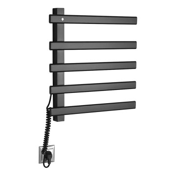 Sapho - Scaldasalviette elettrico ELCOR 63W 48x52 cm nero opaco