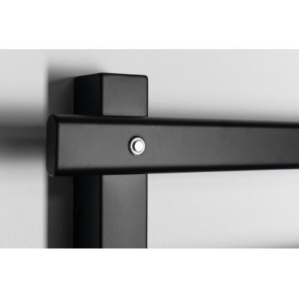 Sapho - Scaldasalviette elettrico ELCOR 63W 48x52 cm nero opaco