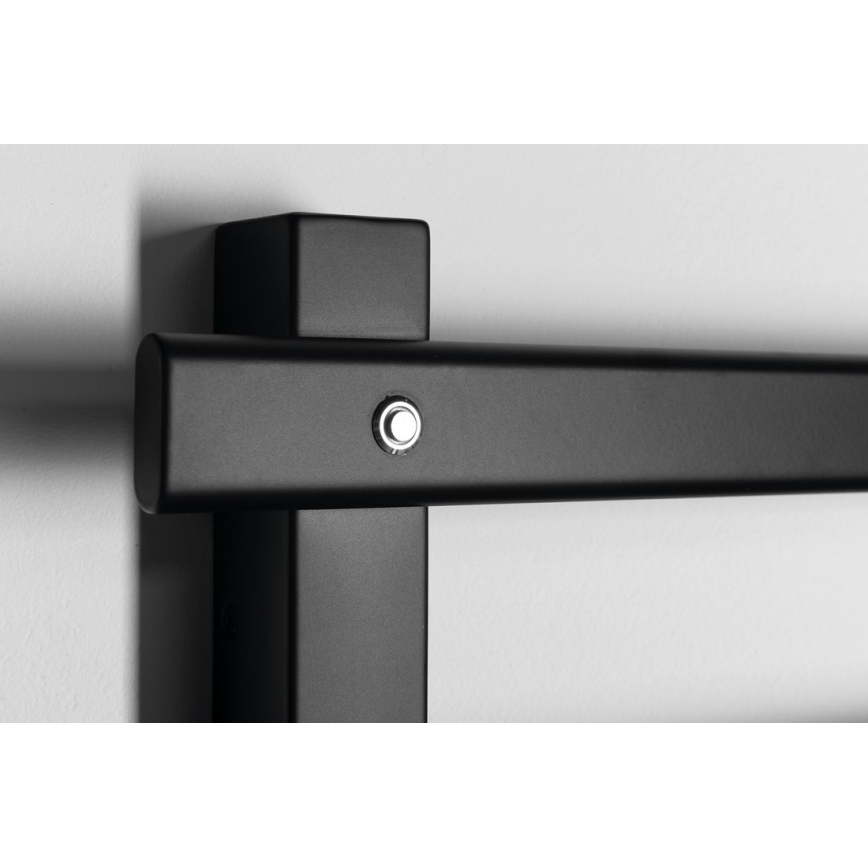 Sapho - Scaldasalviette elettrico ELCOR 63W 48x52 cm nero opaco