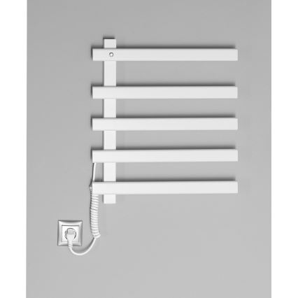 Sapho - Scaldasalviette elettrico ELCOR 63W 52x48 cm bianco opaco