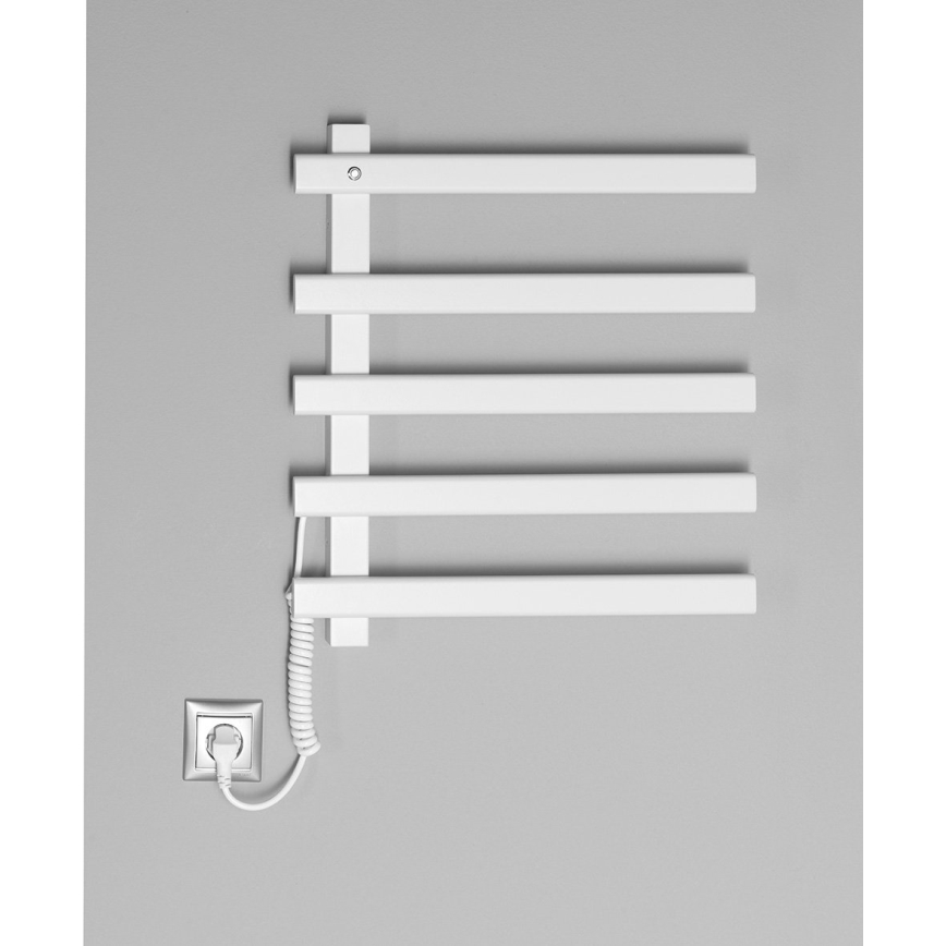 Sapho - Scaldasalviette elettrico ELCOR 63W 52x48 cm bianco opaco