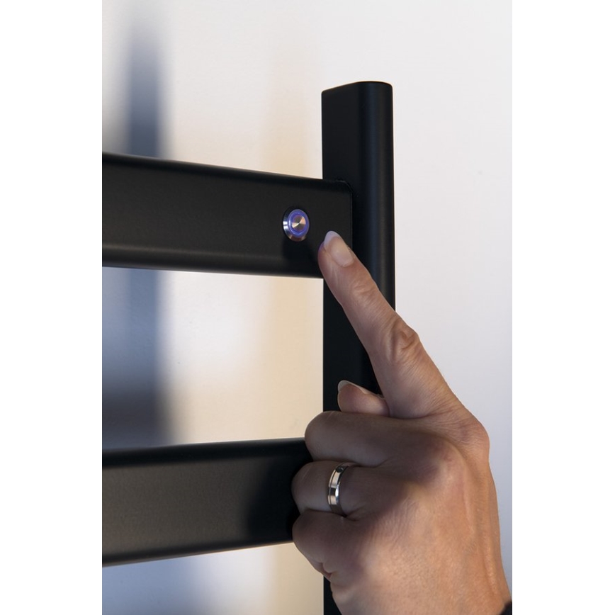 Sapho - Scaldasalviette elettrico ELIAS 105W/230V 49x73 cm nero opaco