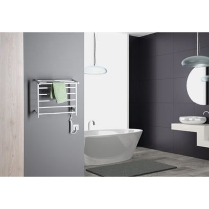 Sapho - Scaldasalviette elettrico ELZOR 60W/230V 47x50 cm bianco opaco