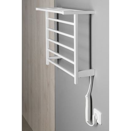 Sapho - Scaldasalviette elettrico ELZOR 60W 47x50 cm bianco opaco