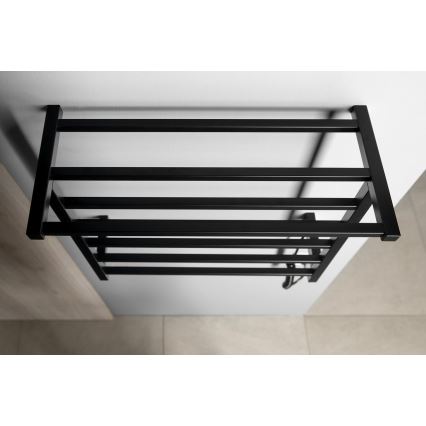 Sapho - Scaldasalviette elettrico ELZOR 60W 47x50 cm nero opaco