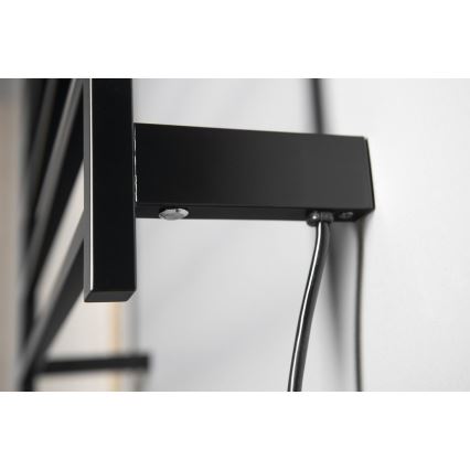 Sapho - Scaldasalviette elettrico ELZOR 60W 47x50 cm nero opaco