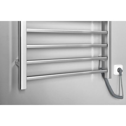 Sapho - Scaldasalviette elettrico ESKINADO 130W 150x60 cm acciaio inox/cromo lucido