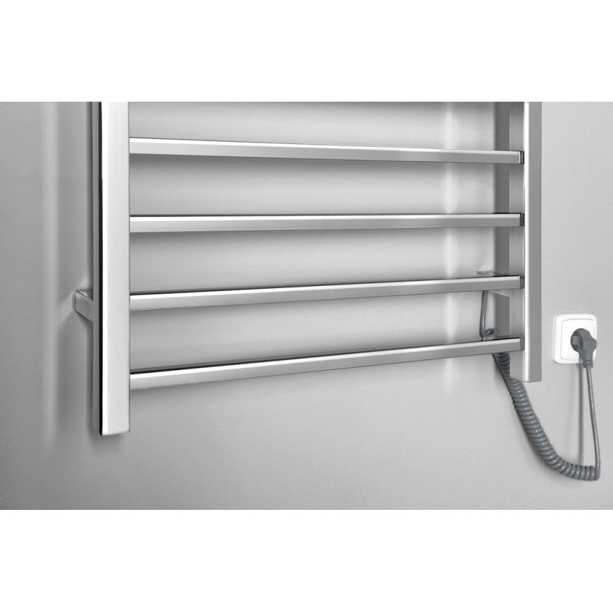 Sapho - Scaldasalviette elettrico ESKINADO 130W 150x60 cm acciaio inox/cromo lucido