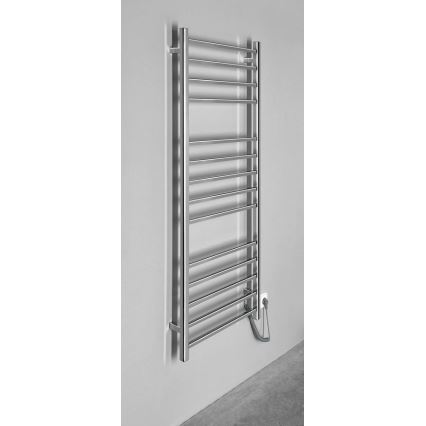 Sapho - Scaldasalviette elettrico ESKINADO 130W 150x60 cm acciaio inox/cromo lucido