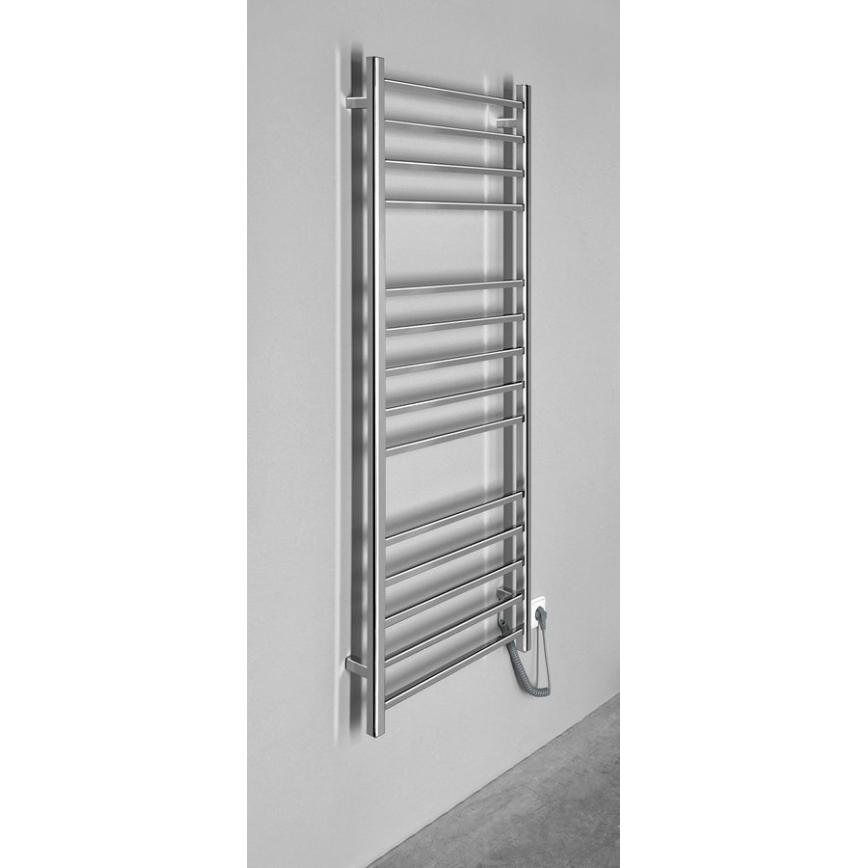 Sapho - Scaldasalviette elettrico ESKINADO 130W 150x60 cm acciaio inox/cromo lucido