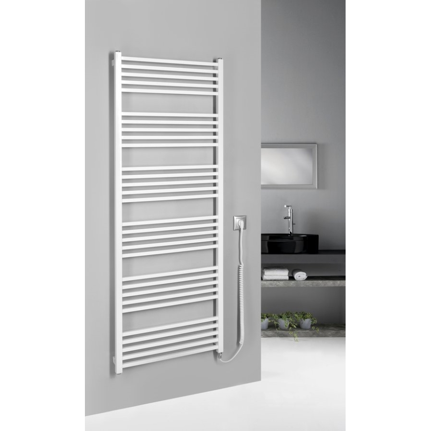 Sapho - Scaldasalviette elettrico METRO-E 800W 162x60 cm bianco