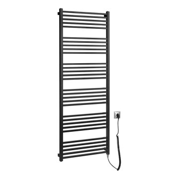 Sapho - Scaldasalviette elettrico METRO-E 800W 162x60 cm nero opaco