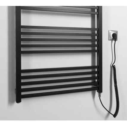 Sapho - Scaldasalviette elettrico METRO-E 800W 162x60 cm nero opaco