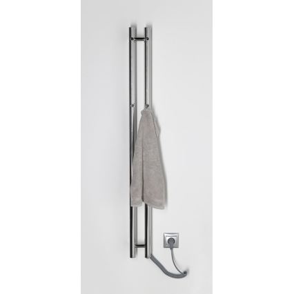 Sapho - Scaldasalviette elettrico PAPINADO 40W 120x11 cm cromo lucido
