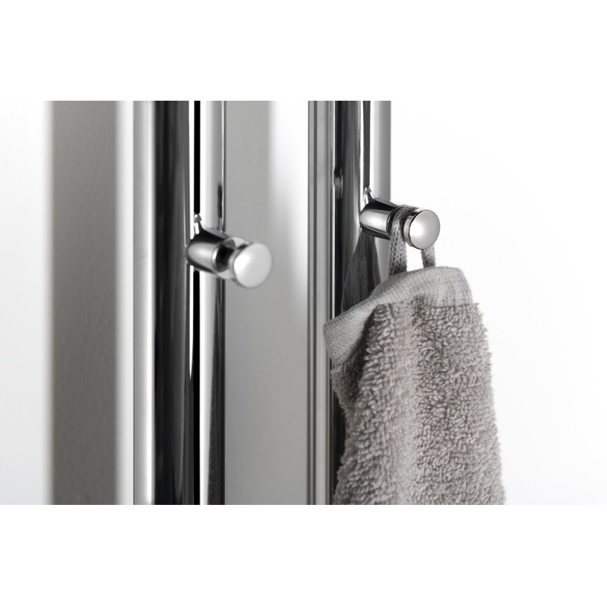 Sapho - Scaldasalviette elettrico PAPINADO 40W 120x11 cm cromo lucido
