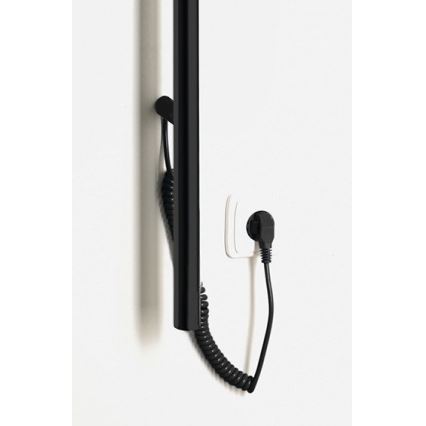 Sapho - Scaldasalviette elettrico PASADOR 30 W 150x15 cm nero opaco
