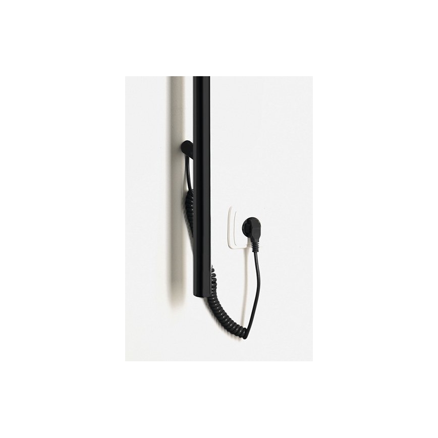 Sapho - Scaldasalviette elettrico PASADOR 30 W 150x15 cm nero opaco