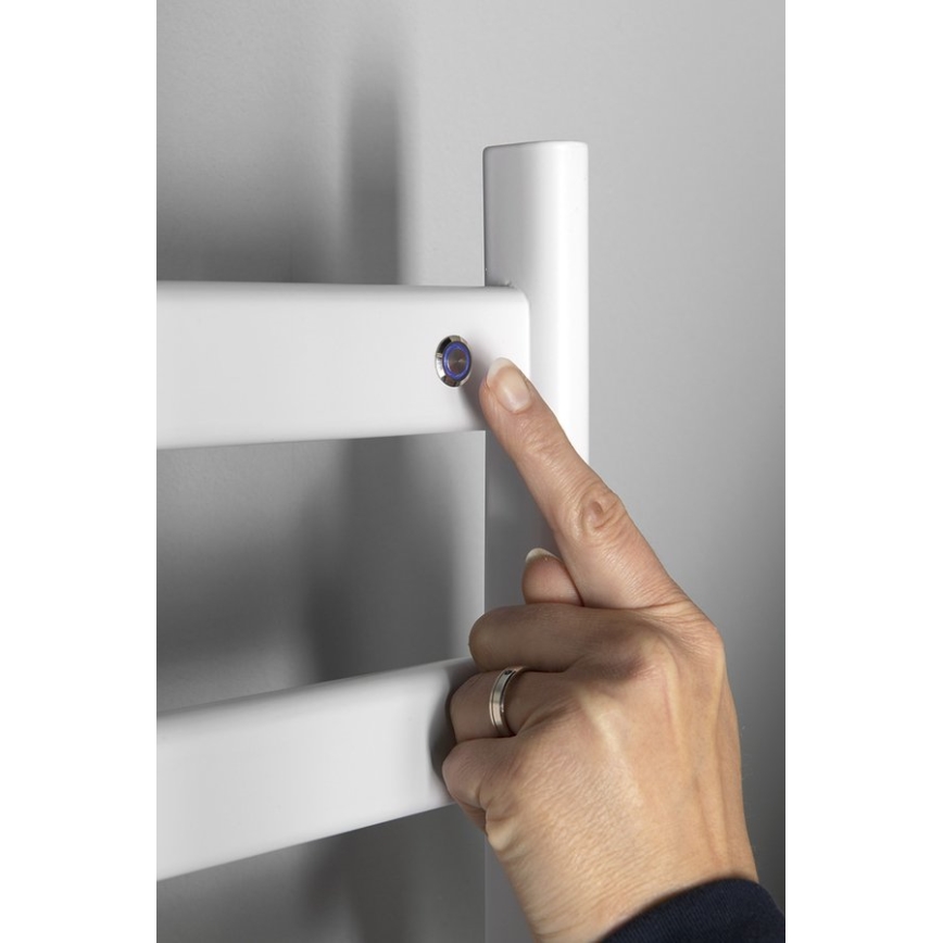 Sapho - Scaldasalviette elettrico per asciugamani ELIAS 105W/230V 49x73 cm bianco opaco