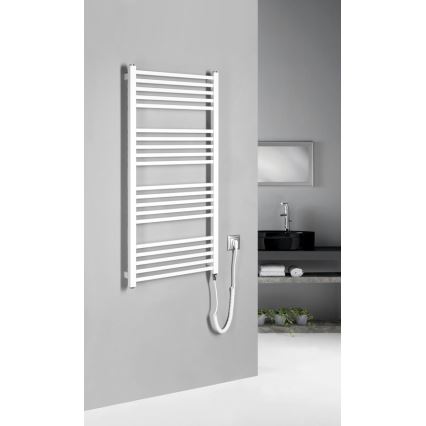 Sapho - Scaldasalviette elettrico per asciugamani METRO-E 400W 106x50 cm bianco