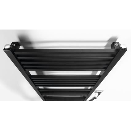 Sapho - Scaldasalviette elettrico per asciugamani METRO-E 400W/230V 50x106 cm nero opaco