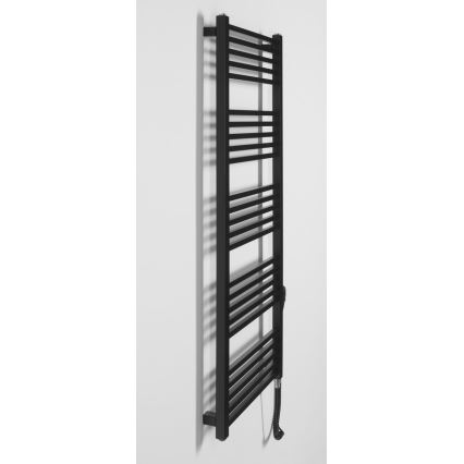 Sapho - Scaldasalviette elettrico per asciugamani METRO-E 500W 134x50 cm nero opaco