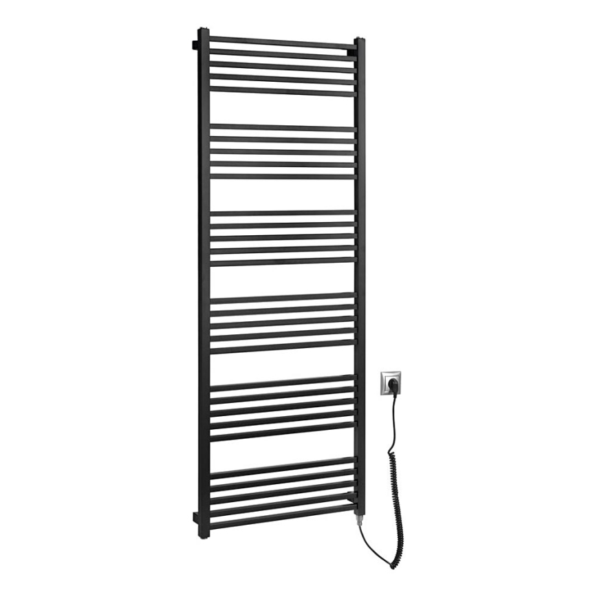 Sapho - Scaldasalviette elettrico per asciugamani METRO-E 800W/230V 60x162 cm nero opaco