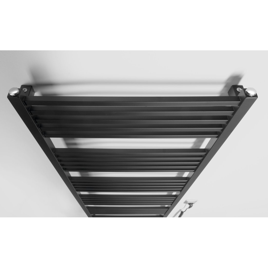 Sapho - Scaldasalviette elettrico per asciugamani METRO-E 800W/230V 60x162 cm nero opaco