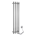 Sapho - Scaldasalviette elettrico per asciugamani PAPINADO 85W 120x26 cm, cromo lucido, destro