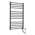 Sapho - Scaldasalviette elettrico REDONDO 130 W, 116x63 cm, nero opaco