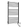 Sapho - Scaldasalviette elettrico REDONDO 130 W, 116x63 cm, nero opaco