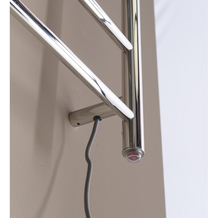 Sapho - Scaldasalviette elettrico REDONDO 130W 116x63 cm cromo lucido