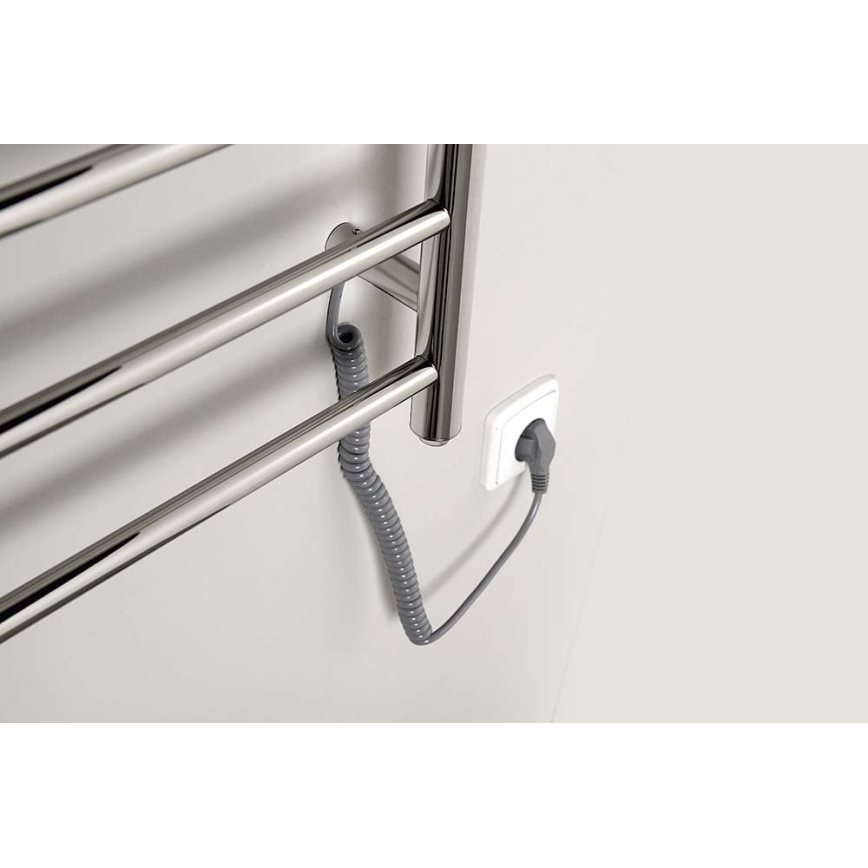 Sapho - Scaldasalviette elettrico REDONDO 130W 116x63 cm cromo lucido