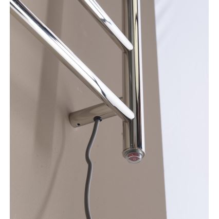 Sapho - Scaldasalviette elettrico REDONDO 75W 90x50 cm cromato lucido rotondo