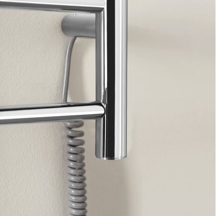 Sapho - Scaldasalviette elettrico REDONDO 75W 90x50 cm cromato lucido rotondo