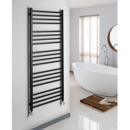 Sapho - Scaldasalviette METRO 557W 60x151 cm nero opaco