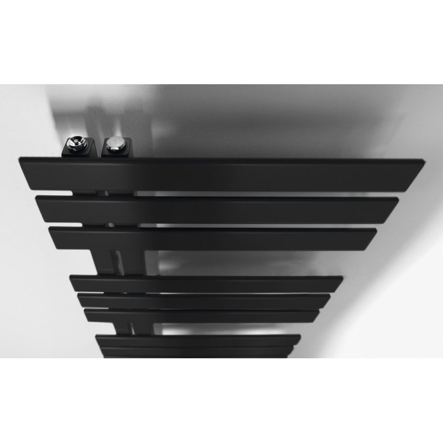 Sapho - Scaldasalviette SILVANA 124x50 cm nero opaco