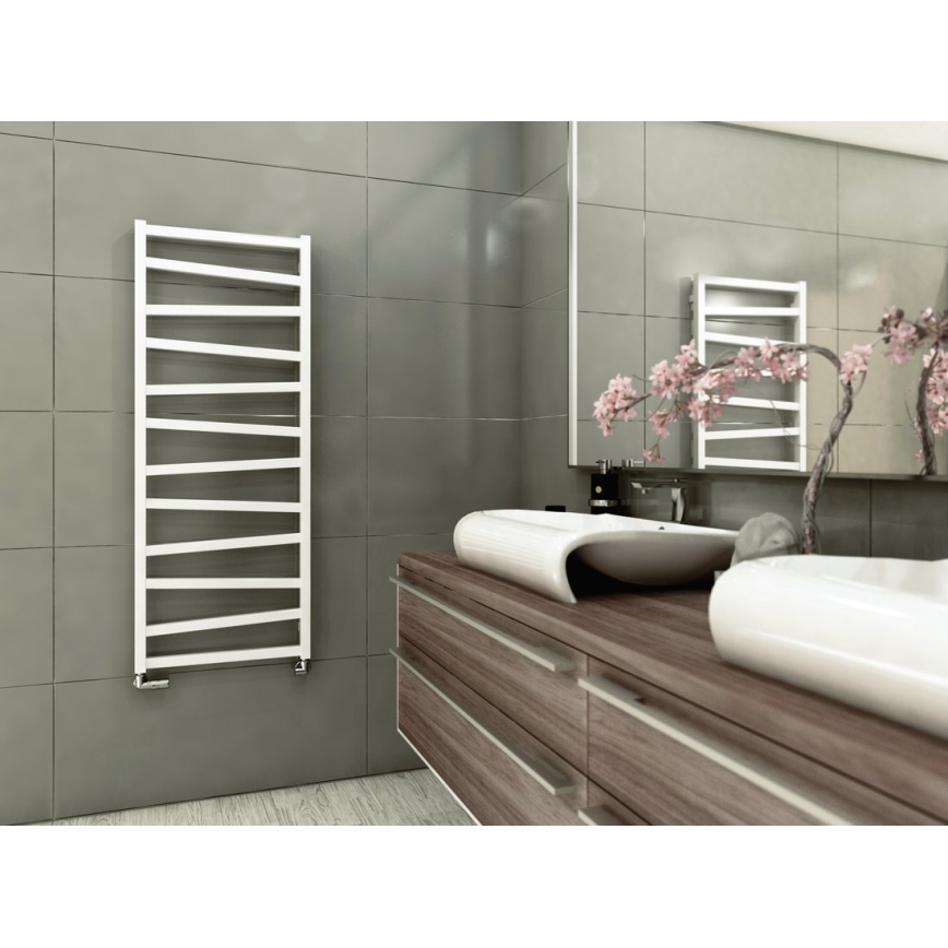 Sapho - Scaldasalviette ZIG 406W/230V 50x110 cm bianco
